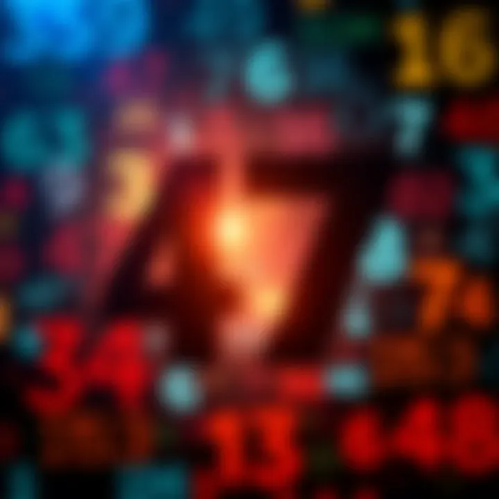 A close-up of the number 47 displayed in various styles and forms, emphasizing its presence in culture and daily life.