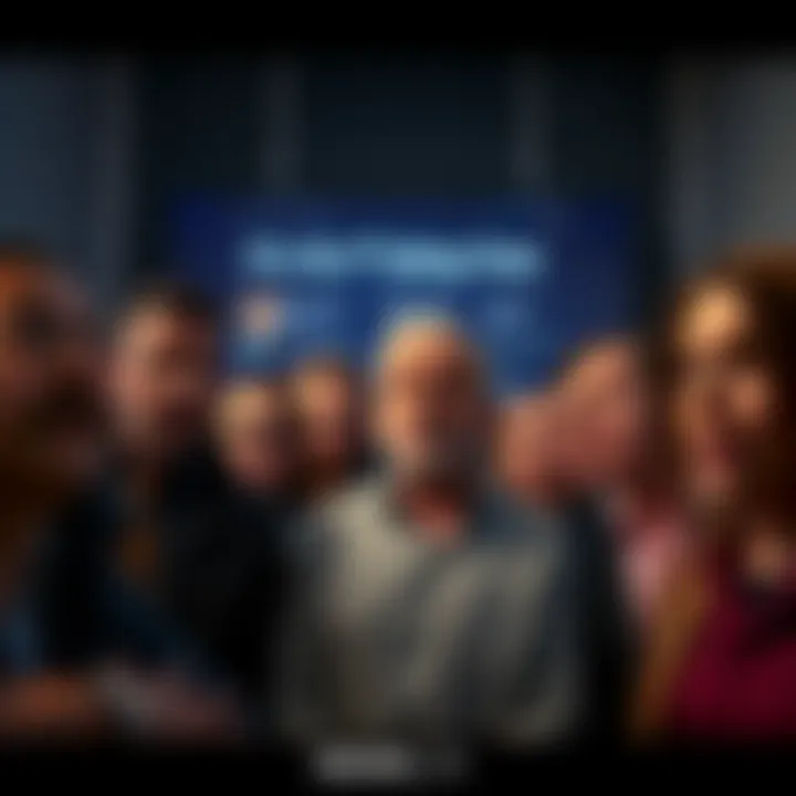 A group of people reacting with shock and concern as a headline reads 'It’s So F*cking Over' on a screen behind them.