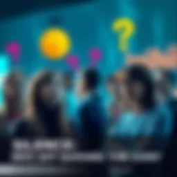 A group of concerned people discussing the lack of updates about a coin, looking puzzled and curious, with question marks above their heads.