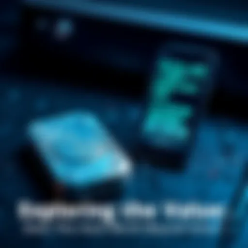 A silver item placed next to a smartphone displaying a blockchain code, symbolizing potential value and technology connections.