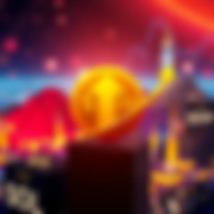 SITH coin logo displayed prominently with an upward arrow symbolizing growth, set against a vibrant background representing the SOL community.