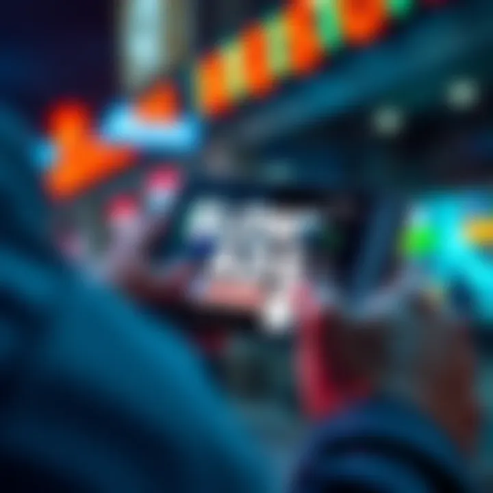 A smartphone displaying slow-loading ads while gaming on cellular data