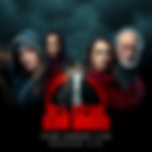 Promotional poster featuring the main characters of Slow Horses Season 6, showcasing their intense expressions and a dark, gripping background.
