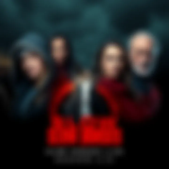 Promotional poster featuring the main characters of Slow Horses Season 6, showcasing their intense expressions and a dark, gripping background.