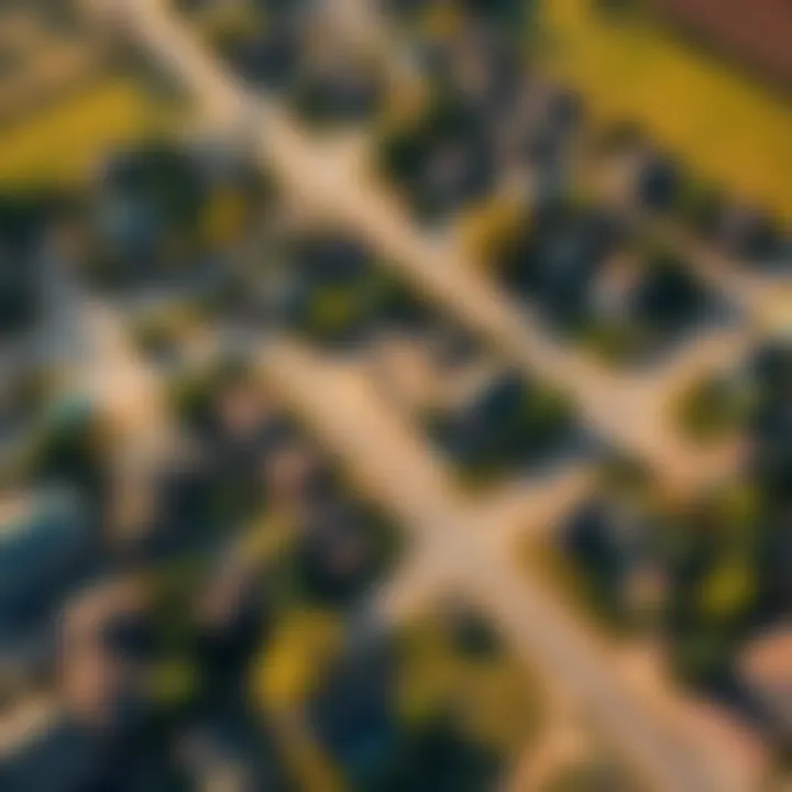 A small town landscape showing a central figure symbolizing ownership, with properties surrounding.