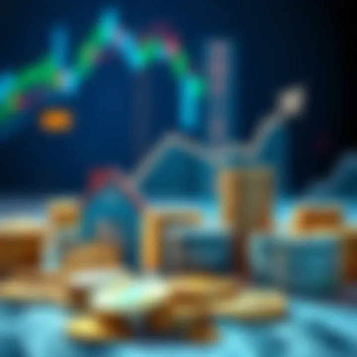 An illustration depicting smart investment strategies during market dips, featuring Bitcoin and Altcoins