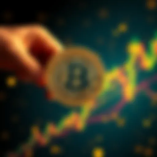A graphic showing Bitcoin coins being sent from SoFi to an external wallet.