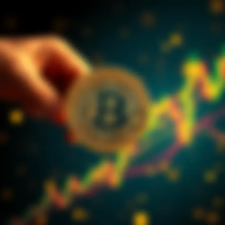 A graphic showing Bitcoin coins being sent from SoFi to an external wallet.