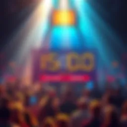 A digital clock showing 17:00 PT with a graphic of $SOL cryptocurrency and a crowd of people preparing for the drop.