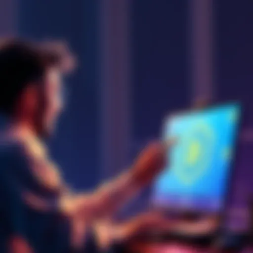 Person setting up SOL Seeker wallet on a computer, excited about crypto airdrops.
