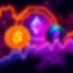 Solana and Ethereum Comparison A graph showing the Sol/ETH ratio declining with Solana and Ethereum logos in the background
