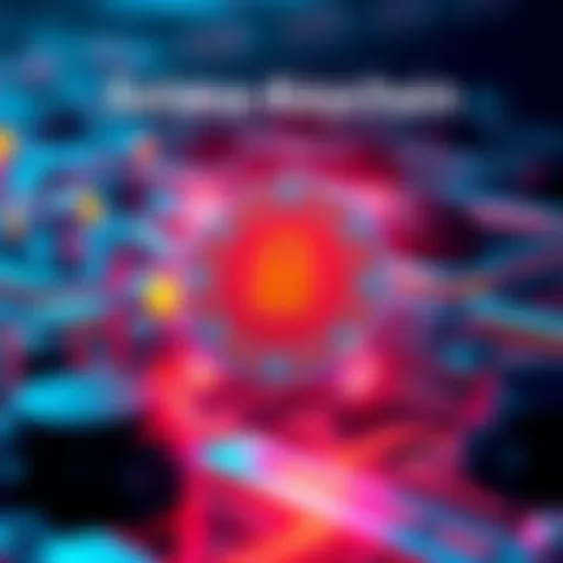 A visual representation of the Solana-Keychain library with icons for Rust and TypeScript, showing security features and support for multiple backends.