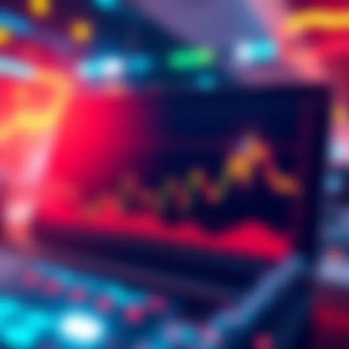 A graphic showing a chart with Solana's price trend and indicators, symbolizing its valuation in the cryptocurrency market.