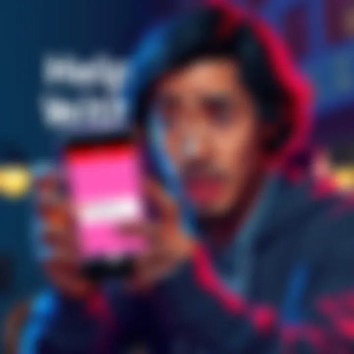 A person looking worried while holding a smartphone, showing a Solana wallet app with a wrong public key error message