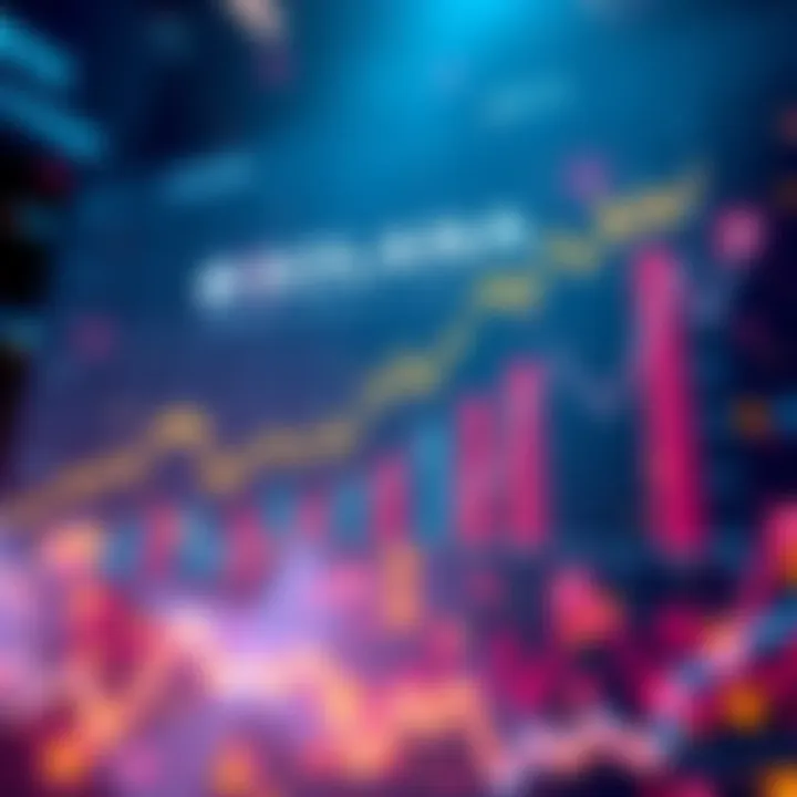 Solana Blockchain Dominance A graphic showing Solana's strong performance in decentralized exchange volume compared to other blockchains, with charts and symbols representing DEX transactions.