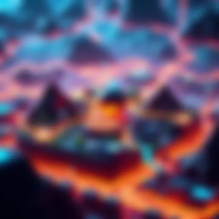 Solana Blockchain Overview A visual representation of the Solana blockchain ecosystem showing community engagement and technology integration.