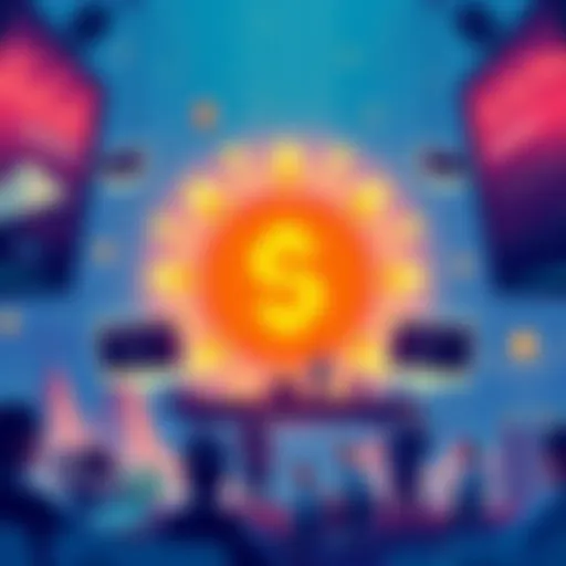 Illustration showing fast transactions with Solana's logo, surrounded by developers and creators engaged in building projects, symbolizing innovation and community.