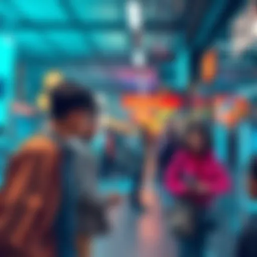 A visual representation of Solana's crypto card payment growth, showing people making transactions with digital wallets and cards in everyday settings.