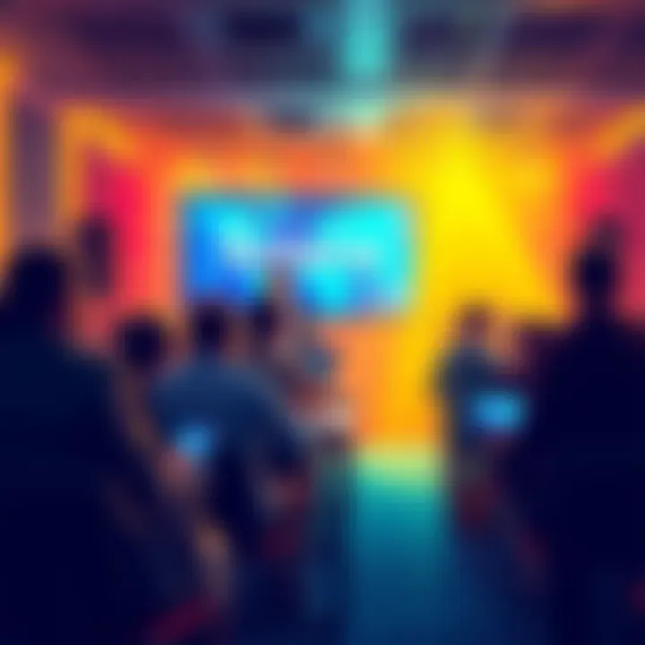 Developers presenting their Solana DApps and tools in a community event.