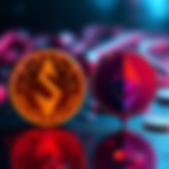 Logos of Solana and Ethereum side by side, indicating developer competition in blockchain technology