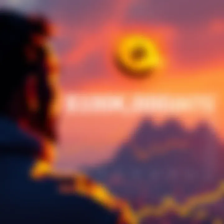 Solana Investment Analysis A graphic showing a person considering a $100,000 investment in Solana, with a chart depicting price trends and future predictions for the cryptocurrency.