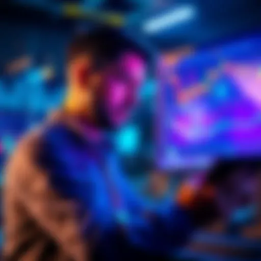 Person looking at charts and graphs related to Solana cryptocurrency investment