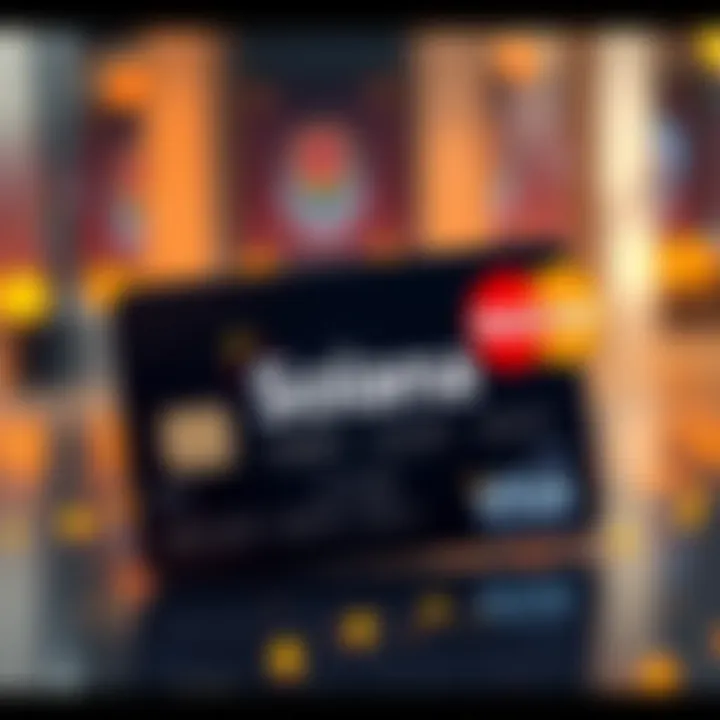 Solana logo with Mastercard logo Solana logo alongside Mastercard logo to represent their partnership in crypto payments