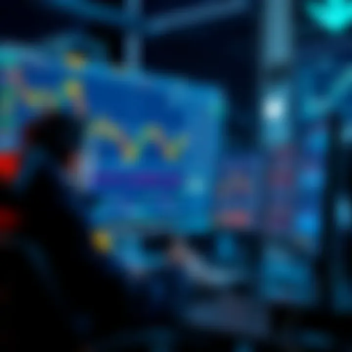 A trader monitors market data on a computer, focusing on Solana memecoins and using gRPC streams for real-time updates.