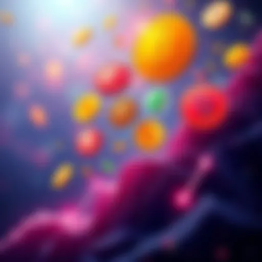 A colorful graphic showing various memecoins associated with Solana floating upward, symbolizing market growth amid challenges.
