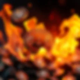 A graphic showing Solana tokens going through a burning process, symbolizing deflation in the cryptocurrency market.
