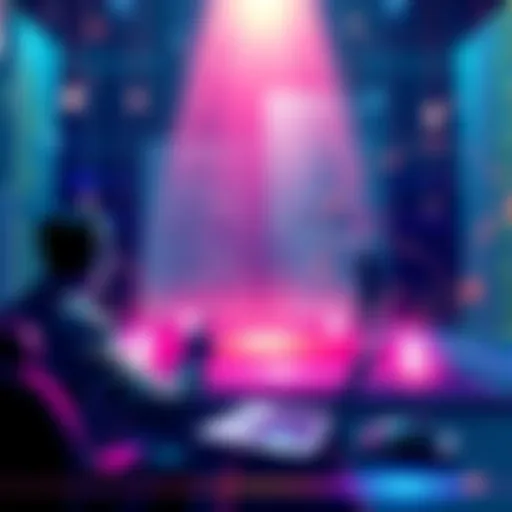Illustration of the Solana Tokens platform with codes and developers collaborating on GitHub.
