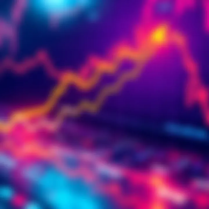 Solana Trading Volume Growth Graph showing Solana's rising trading volume with a blockchain background