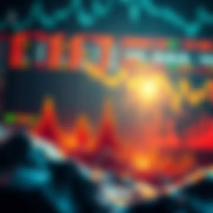 A graphic showing a spike in Solana transactions with a backdrop of financial charts and liquidated long positions.