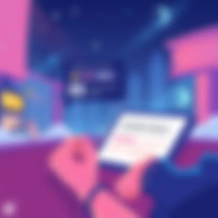 Navigating Troubles with Solana Transactions Illustration depicting a user encountering transaction issues on a Solana wallet, with visual representations of error messages and community support symbols.