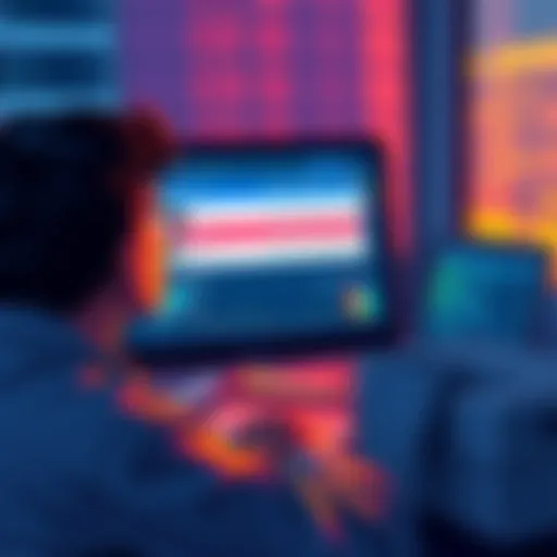 A frustrated person looking at their computer screen showing pending Solana transactions