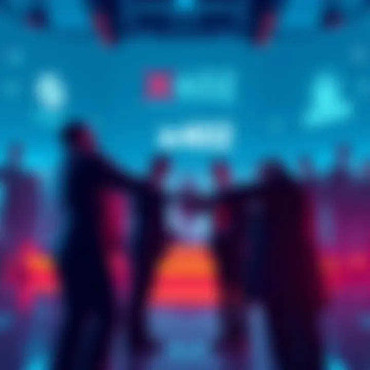 Representatives from Solana Foundation and x402 Foundation shaking hands with logos in the background