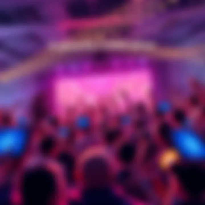 A vibrant gathering of the Buttheads community celebrating Solfart's fundraising success, featuring cheerful people and cryptocurrency logos.