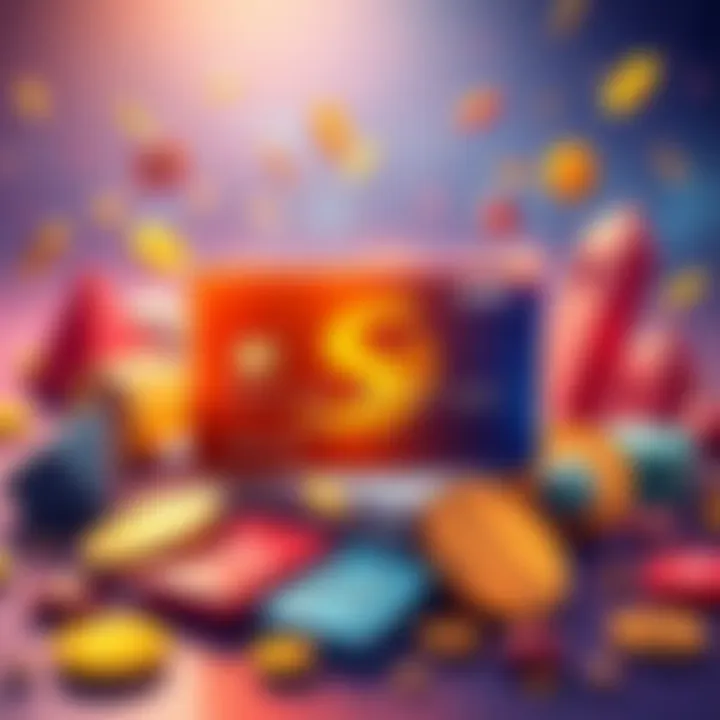 A Solflare card displayed with various SPL tokens and Real-World Assets illustrated around it, showcasing flexibility in spending.