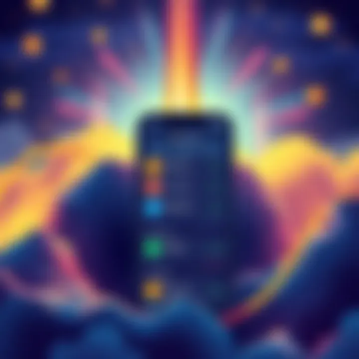 Solflare Perpetual Futures Launch Illustration of Solflare app interface showing trading options for cryptocurrencies with leverage.