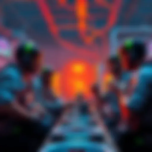 A group of solo miners sharing their experiences and recommendations for mining pools in a casual setting