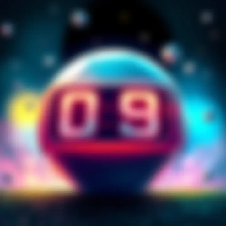 Sorare Early Launch Announcement A digital illustration depicting a countdown clock with soccer-themed elements, representing Sorare's early launch excitement.