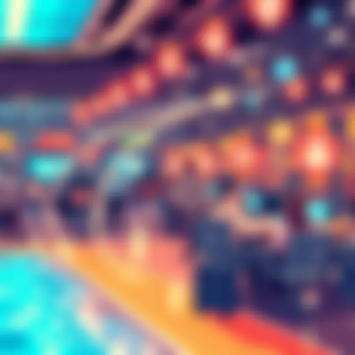 An illustration of a digital marketplace where individuals exchange skills and labor through blockchain technology, showcasing interconnected users exchanging diverse skills seamlessly.