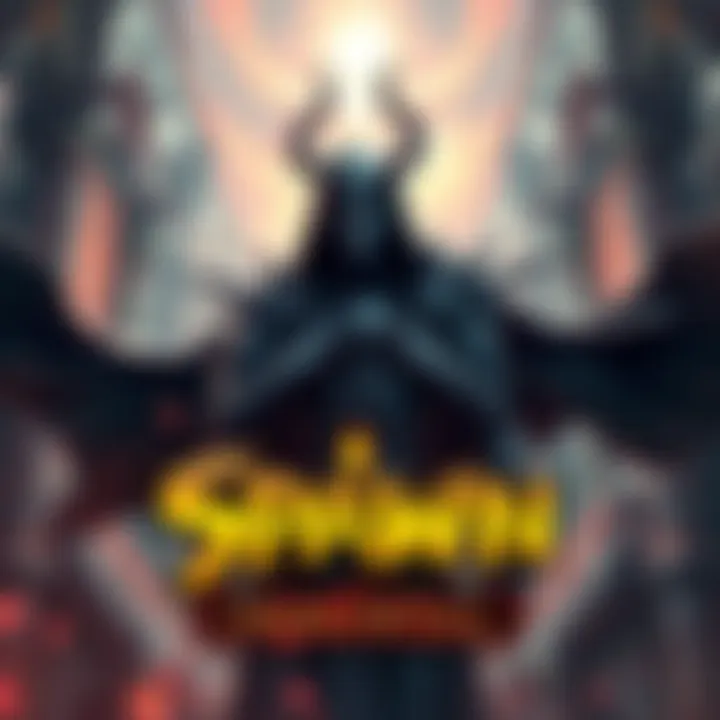 Illustration of Spawn character with dark cape and armor appearing in a fantasy game setting