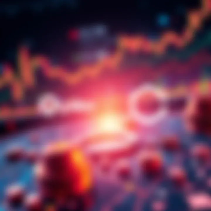 Graphic showing Spiko and Chainlink logos with financial charts and blockchain icons