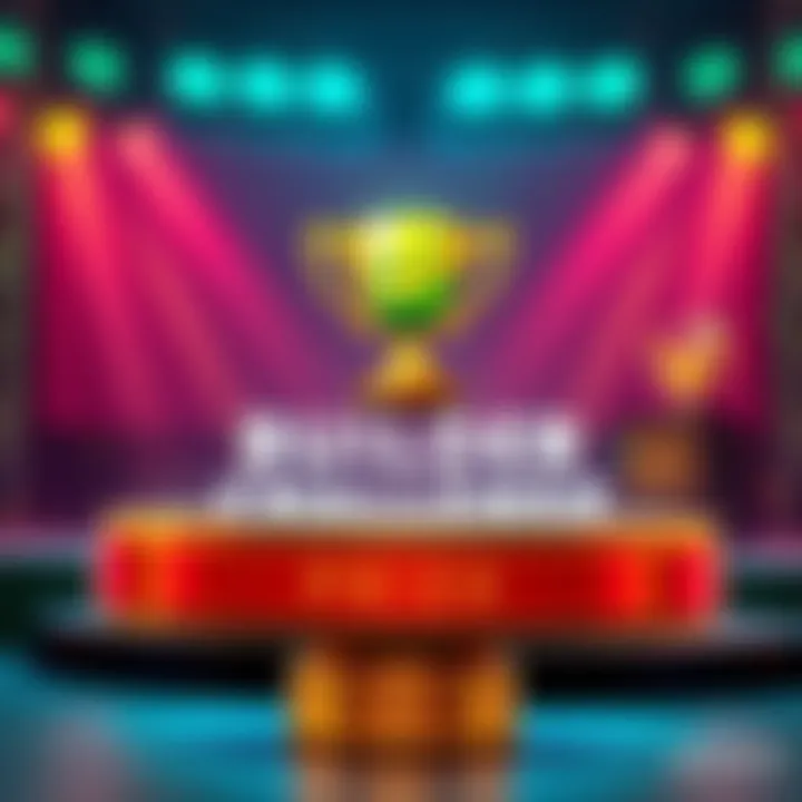 A graphic featuring a trophy and the words Sprout Builder Challenge with a vibrant background, symbolizing competition and community engagement.