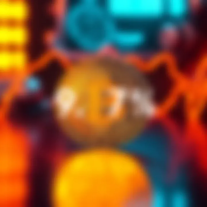 Graphic showing Bitcoin symbol with a 9.7% yield text overlay