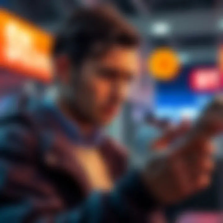 A customer at St George Bank looking concerned while trying to complete a crypto transaction, showing frustration at the bank's ID check process.