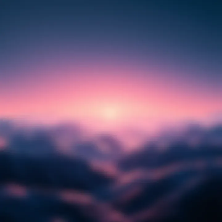 A calm digital landscape representing stable cryptocurrency trends with a gentle upward curve