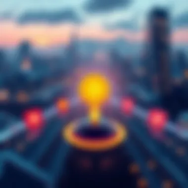 Illustration showing stablecoin icons connecting to the BNB Chain with arrows indicating instant transfer