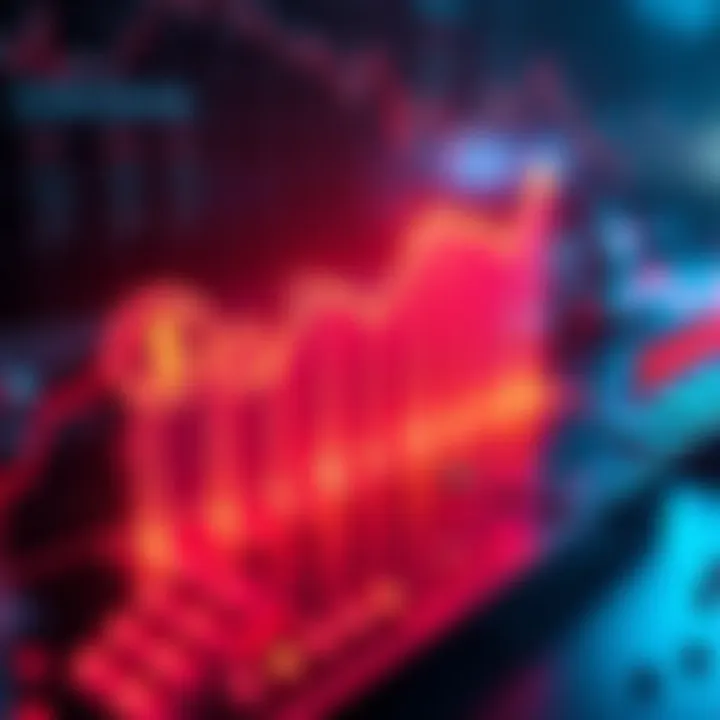 A digital representation of stablecoins with rising graphs illustrating their growth on the Solana blockchain, symbolizing increased usage for payments.